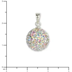 SilberDream Glitzer Anhänger Silber Zirkonias weiß GSH101