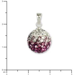 SilberDream Glitzer Anhänger Zirkonias lila ICE GSH002