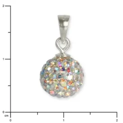 SilberDream Glitzer Anhänger Silber Zirkonias weiß GSH102