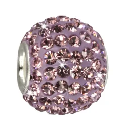 SilberDream Glitzer Bead Zirkonias flieder Shiny GSB203