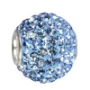 SilberDream Glitzer Bead Zirkonias blau Shiny GSB204