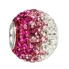 SilberDream Glitzer Bead Zirkonias pink ICE Silber GSB004