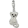 SilberDream Glitzer Charm Katze Zirkonias shiny GSC209