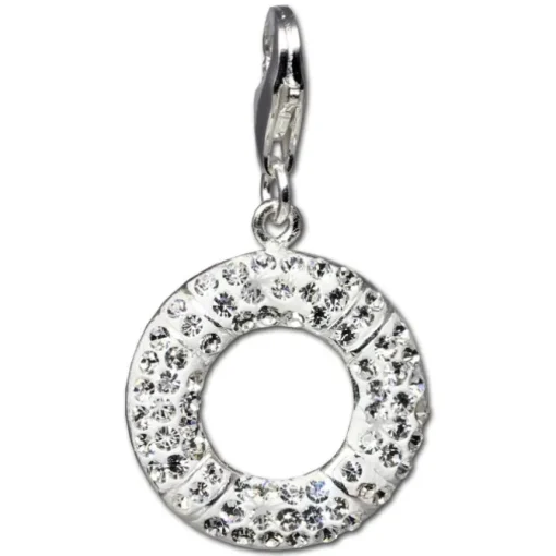 SilberDream Glitzer Charm Ring Zirkonias GSC217W