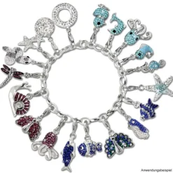 SilberDream Glitzer Charm Ring Zirkonias GSC217W
