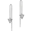SilberDream Glitzer Ohrhänger Dreieck Zirkonia weiß 925er Silber Ohrring GSO441W