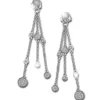 SilberDream Glitzer Ohrhänger 55mm Zirkonia weiß 925 Silber Ohrring GSO474W