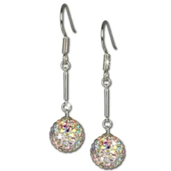 SilberDream Glitzer Ohrhänger 925 Zirkonias weiß GSO101