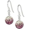 SilberDream Glitzer Ohrhänger 925 Zirkonias lila GSO001