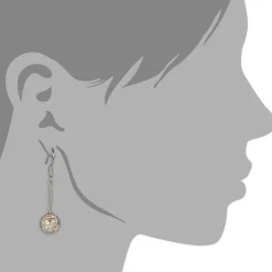 SilberDream Glitzer Ohrhänger 925 Zirkonias weiß GSO101