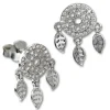 SilberDream Glitzer Ohrstecker Traumfänger Zirkonia 925 Silber Ohrring GSO503W