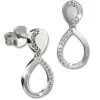 SilberDream Glitzer Ohrstecker Tropfen Zirkonia 925 Silber Ohrring GSO505W