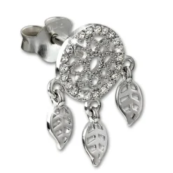 SilberDream Glitzer Ohrstecker Traumfänger Zirkonia 925 Silber Ohrring GSO503W
