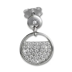 SilberDream Glitzer Ohrstecker Glamour Zirkonia weiß 925 Silber Ohrring GSO513W