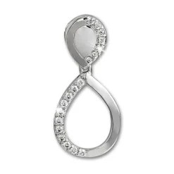SilberDream Glitzer Ohrstecker Tropfen Zirkonia 925 Silber Ohrring GSO505W