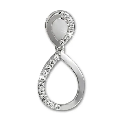 SilberDream Glitzer Ohrstecker Tropfen Zirkonia 925 Silber Ohrring GSO505W
