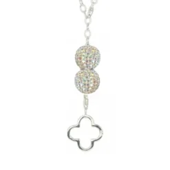SilberDream Glitzer Set Kette Silber Zirkonias wei GSS009