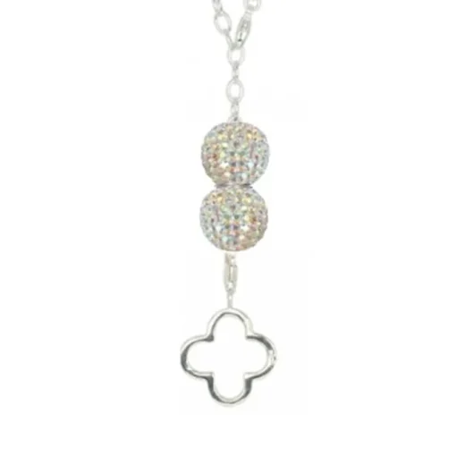 SilberDream Glitzer Set Kette Silber Zirkonias wei GSS009