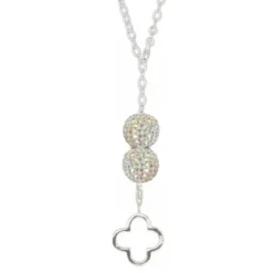 SilberDream Glitzer Set Kette Silber Zirkonias wei GSS009