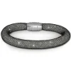 SilberDream Glitzerarmband Minikristalle schwarz/weiß 20cm Armband SDA050K0