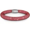 SilberDream Glitzerarmband Minikristalle rosa 18cm Armband Damen SDA050A9