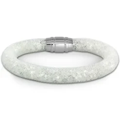 SilberDream Glitzerarmband Minikristalle weiß 20cm Armband Damen SDA050W0