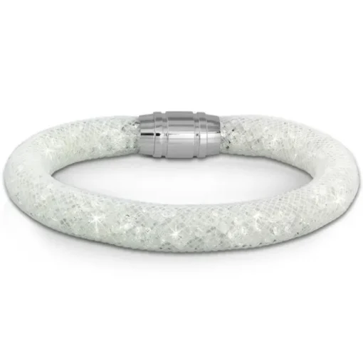 SilberDream Glitzerarmband Minikristalle weiß 20cm Armband Damen SDA050W0