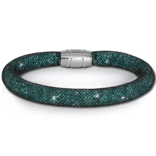 SilberDream Glitzerarmband Minikristalle grün 18cm Armband Damen SDA050G9