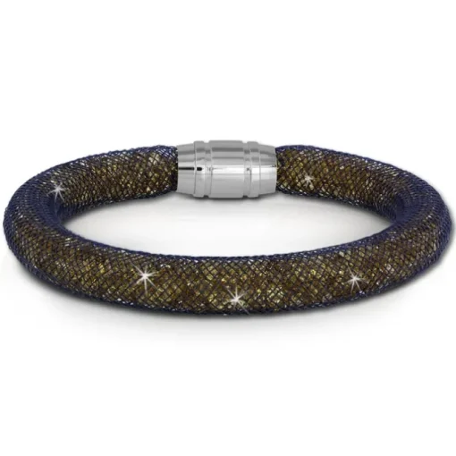 SilberDream Glitzerarmband Minikristalle goldfarben 18cm Armband Damen SDA050N9