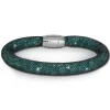 SilberDream Glitzerarmband Minikristalle grün 20cm Armband Damen SDA050G0