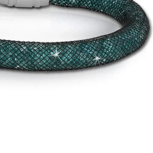 SilberDream Glitzerarmband Minikristalle grün 20cm Armband Damen SDA050G0