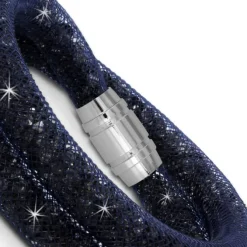 SilberDream Glitzerarmband Minikristalle blaugrau Doppelarmband Damen SDA051B9