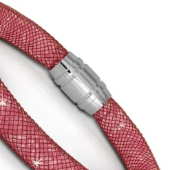 SilberDream Glitzerarmband Minikristalle rosa 18cm Armband Damen SDA050A9