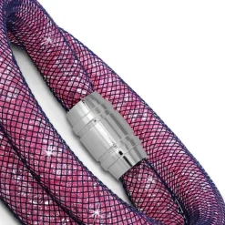 SilberDream Glitzerarmband Minikristalle flieder Doppelarmband Damen SDA051V0