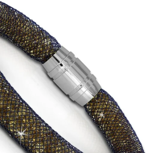 SilberDream Glitzerarmband Minikristalle goldfarben 18cm Armband Damen SDA050N9