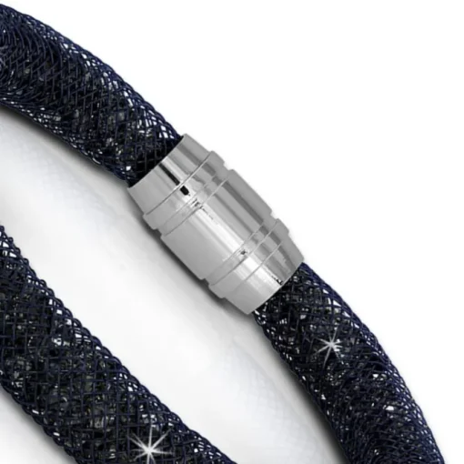 SilberDream Glitzerarmband Minikristalle blaugrau 18cm Armband Damen SDA050B9