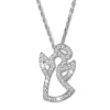 SilberDream Halskette mit Anhänger Engel Zirkonia 44,5cm 925er Silber SDK4985W