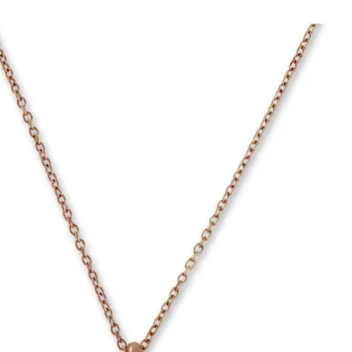 SilberDream Halskette mit Anhänger Feder rose 44cm - 47cm 925er Silber SDK50544E