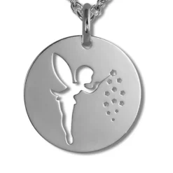 SilberDream Halskette mit Anhänger Zaubernde Fee 925er Silber Kette SDK29442J