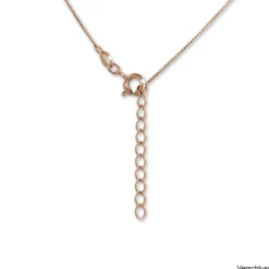 SilberDream Halskette mit Anhänger Feder rose 44cm - 47cm 925er Silber SDK50544E