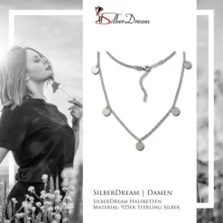 SilberDream Halskette Orient 925er Sterling Silber Kette SDK29538J