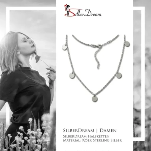SilberDream Halskette Orient 925er Sterling Silber Kette SDK29538J