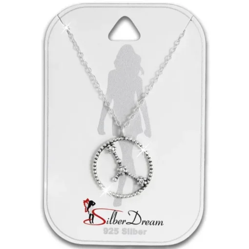 SilberDream Halskette Sternzeichen Krebs 925 Silber 45cm Damen Kette SDK8507W