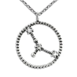 SilberDream Halskette Sternzeichen Fische 925 Silber 45cm Damen Kette SDK8503W
