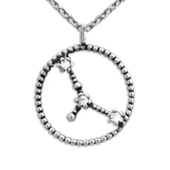 SilberDream Halskette Sternzeichen Krebs 925 Silber 45cm Damen Kette SDK8507W