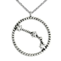 SilberDream Halskette Sternzeichen Widder 925 Silber 45cm Damen Kette SDK8504W