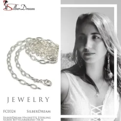 SilberDream Halskette Sterling Silber Bettelarmband 70cm FC0324