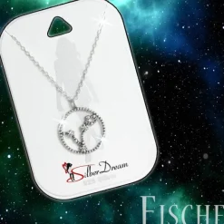 SilberDream Halskette Sternzeichen Fische 925 Silber 45cm Damen Kette SDK8503W