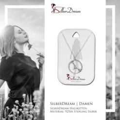 SilberDream Halskette Sternzeichen Krebs 925 Silber 45cm Damen Kette SDK8507W