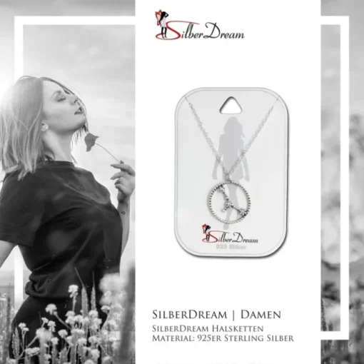 SilberDream Halskette Sternzeichen Krebs 925 Silber 45cm Damen Kette SDK8507W